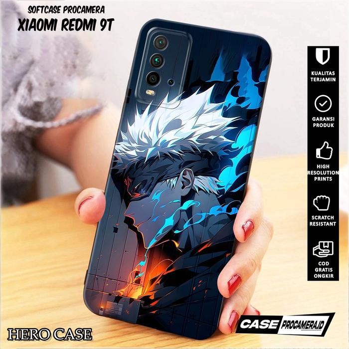 Case For XIAOMI REDMI 9T - casing XIAOMI REDMI 9T Anime Gojo - Case Custom - Case Pro Camera -