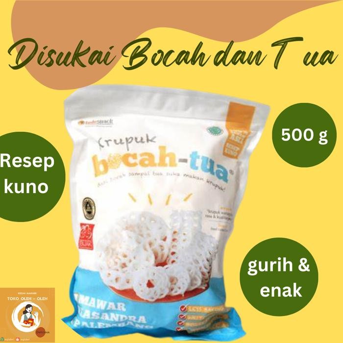 

IOI2 Kerupuk Bocah Tua Mawar Krupuk Bocah Tua Palembang 500 Gr