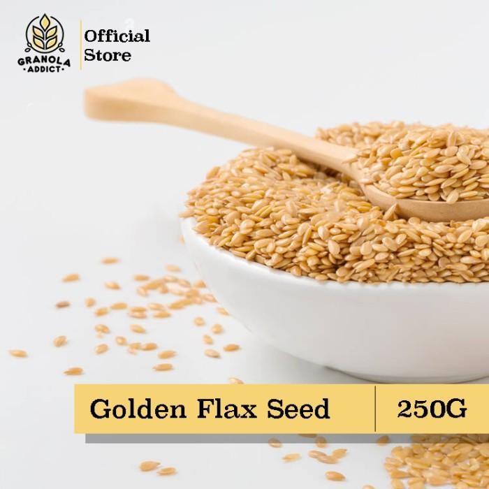 

IOI2 Golden Flax Seed / Premium Organic Biji Rami Kuning 250G - Granola Addict Ingredients