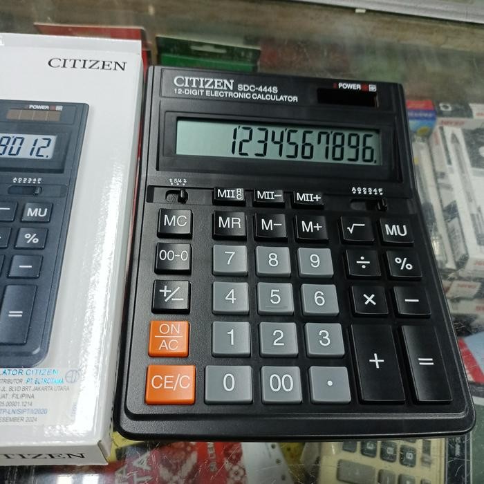 

CALCULATOR SDC-444S CITIZEN 12 DIGIT