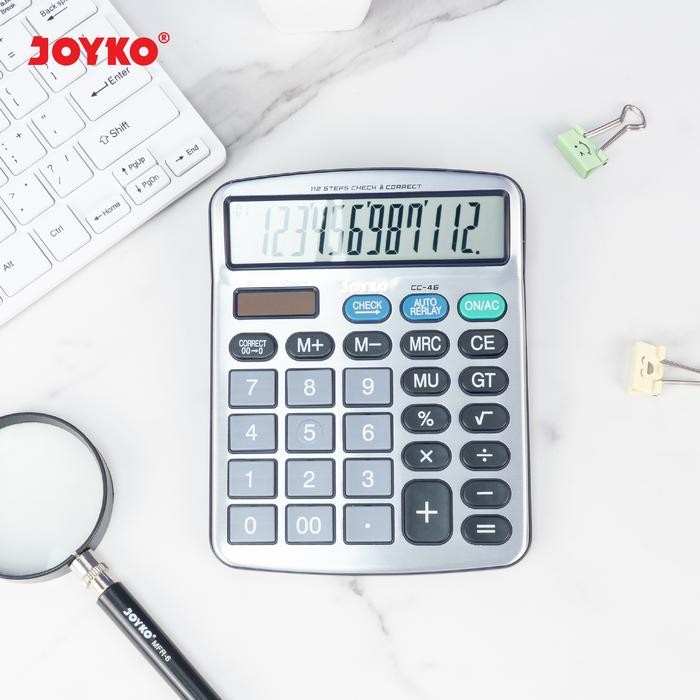 

CALCULATOR KALKULATOR JOYKO CC-46 12 DIGITS CHECK CORRECT
