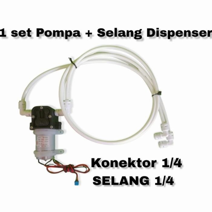 POMPA DISPENSER GALON BAWAH MIYAKO 1 SET + SELANG AIR + KONEKTOR