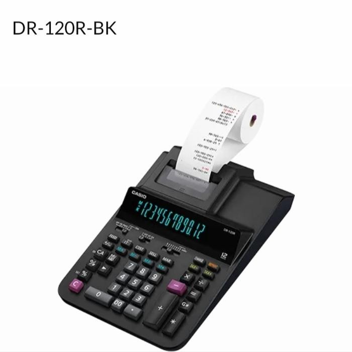 

KALKULATOR CASIO DR 120R PRINT 12 DIGIT 2-COLOUR(BLACK/WHITE)