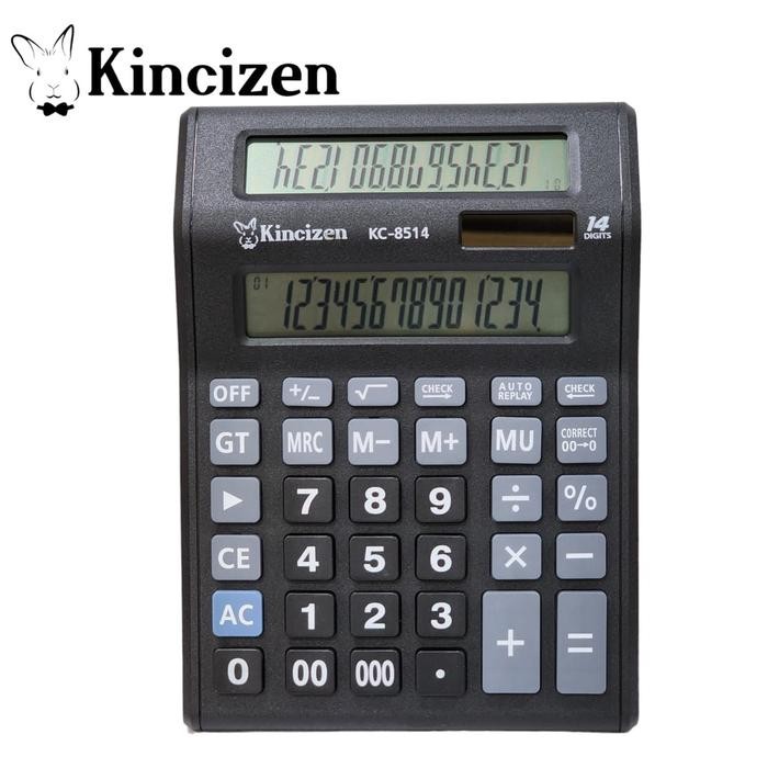 

KALKULATOR KINCIZEN KC-8514 14 DIGITS DUA LAYAR / KALKULATOR 2 LAYAR KC 8514 14 DIGITS