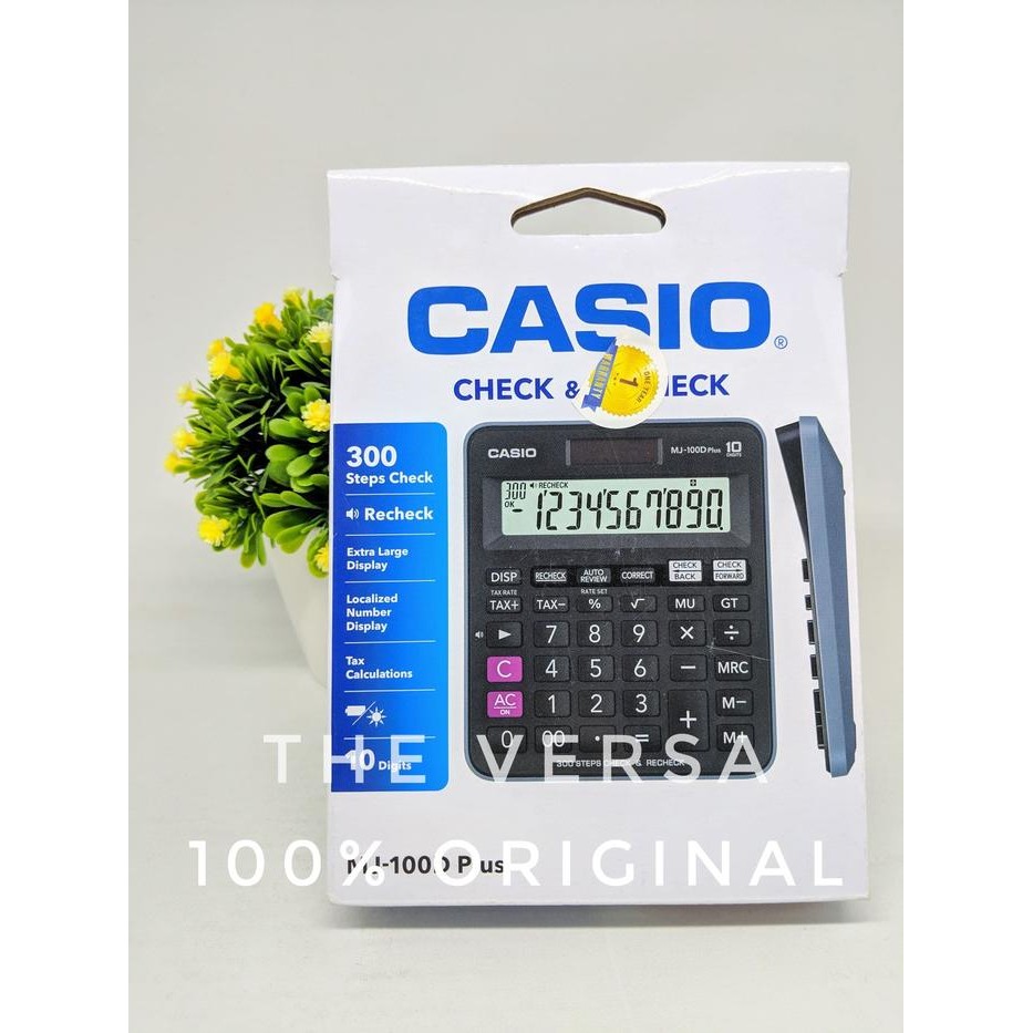 

CASIO MJ-100D CHECK & CORRECT CALCULATOR