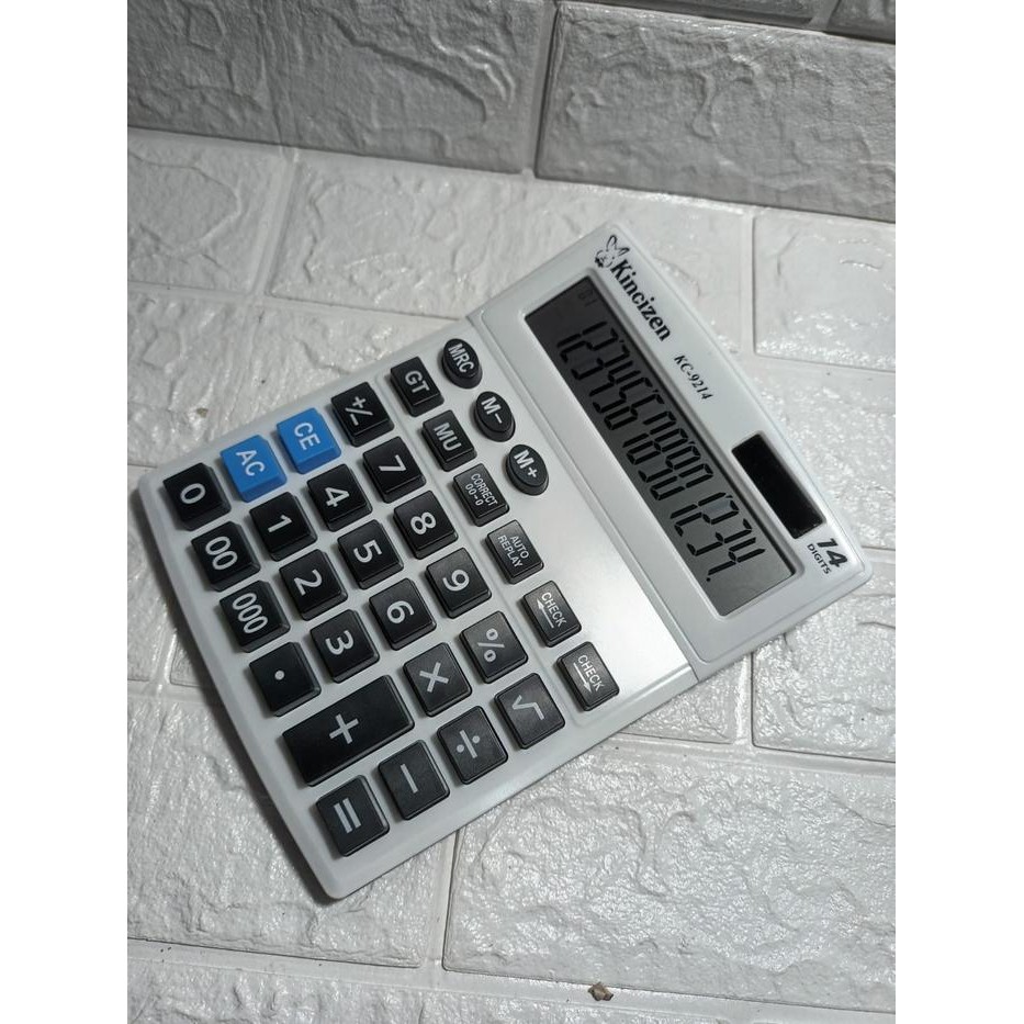 

KINCIZEN KALKULATOR DAGANG BESAR KC-9214 14 DIGIT SOLAR SISTEM