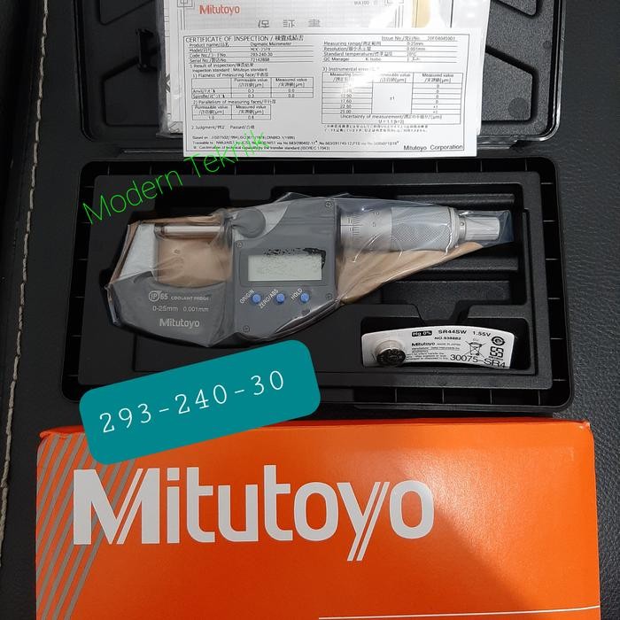 293-240-30 mitutoyo digital outside micrometer 0-25mm Japan original