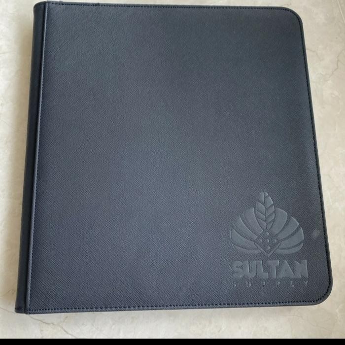 

Sultan 12 Pocket Leather Zip Binder Playset For Poke Kpop Mtg 480 Card