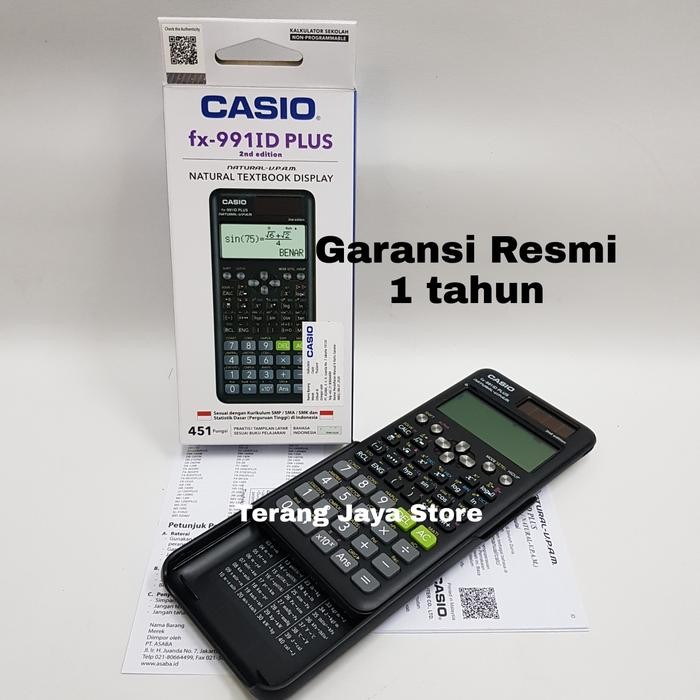 

Kalkulator Scientific Casio Fx-991 Id Plus 2Nd Edition Casio Fx991 Id