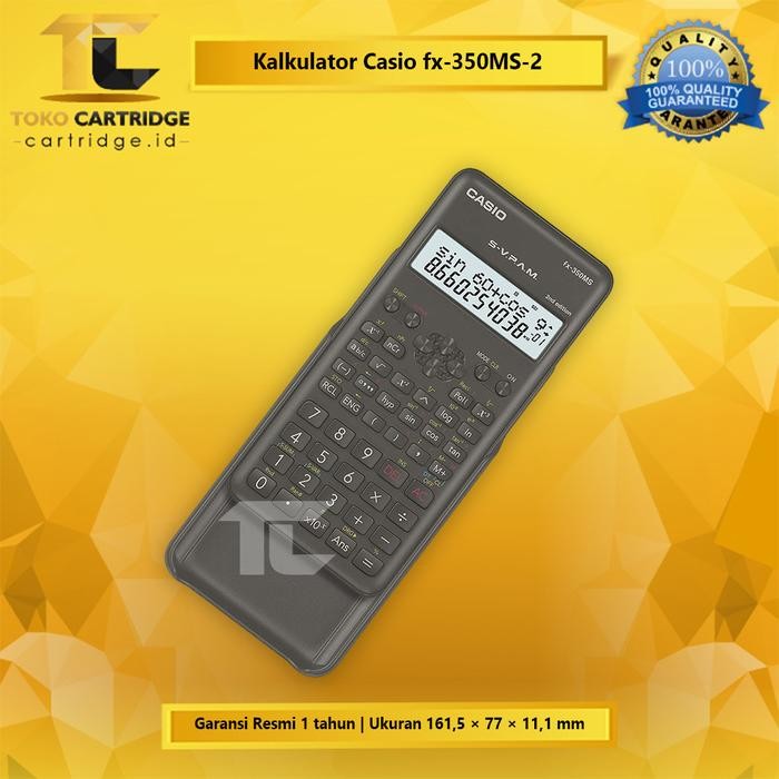

Casio Fx-350Ms 2 Calculator Scientific Kalkulator Ilmiah Standar New
