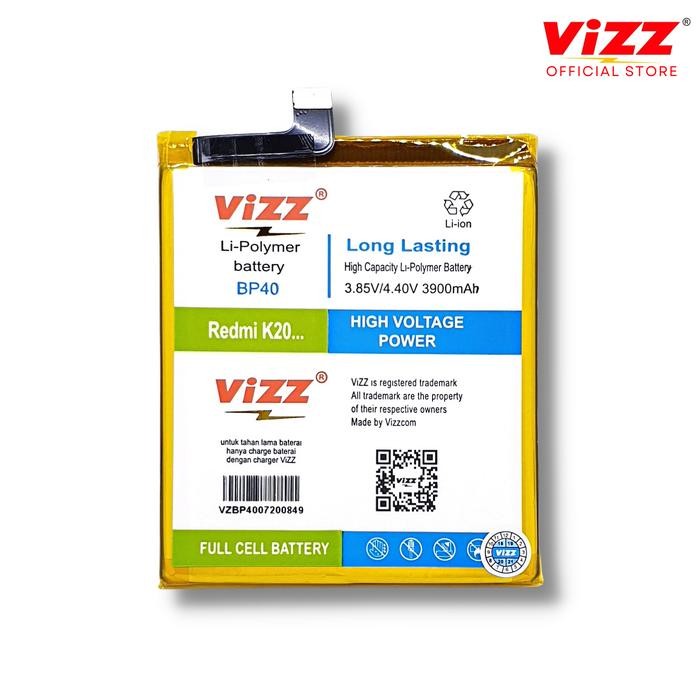 Vizz Baterai Xiaomi BP40 MI 9T PRO K20 K20 PRO Original