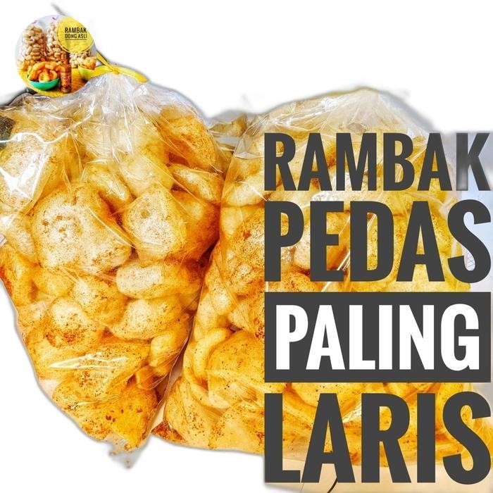 

3YC3 Rambak Dong Bon Cabe Pedas Asin Siap Makan Kerupuk Kulit Sapi Jangek