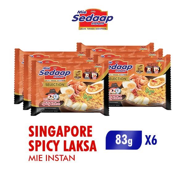 

H48Y Sedaap Mie Instan Singapore Spicy Laksa 83G X6