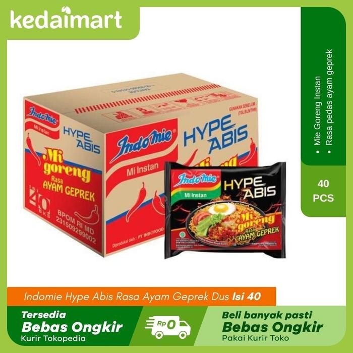 

H48Y Indomie Hype Abis Rasa Ayam Geprek Dus Isi 40