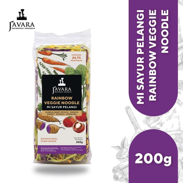 

H48Y Javara Mie Rainbow Veggie Noodle - Mi Instan Sehat 200G Mengandung Sayuran (Tanpa