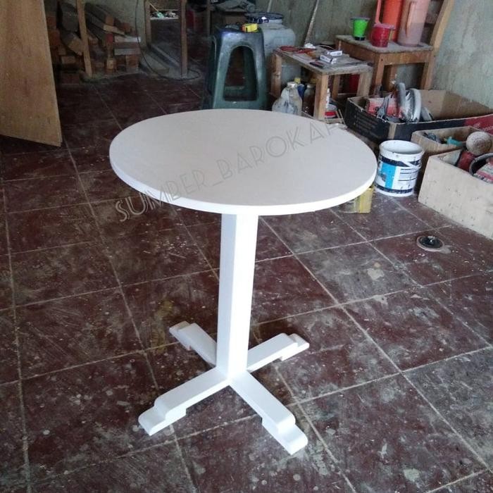 (138). Meja Bulat Meja Cafe Dll Kayu Jati Belanda