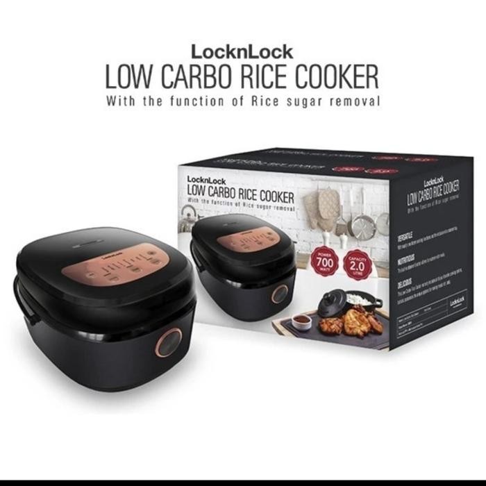 Lock N Lock Low Carbo Rice Cooker Ejr328Blk 2L - Locknlock Hitam