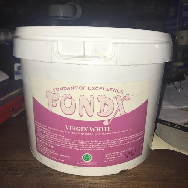 

Fondant FondX Virgin White 5kg - Gosend Only!!