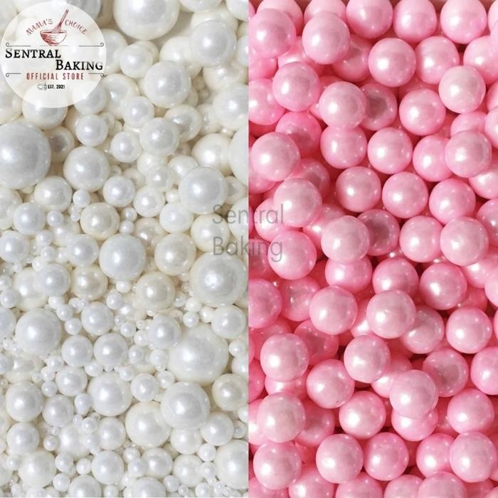 

Sprinkle Kue Mutiara Pink Biru Silver / Springkel Springkle Hiasan Kue