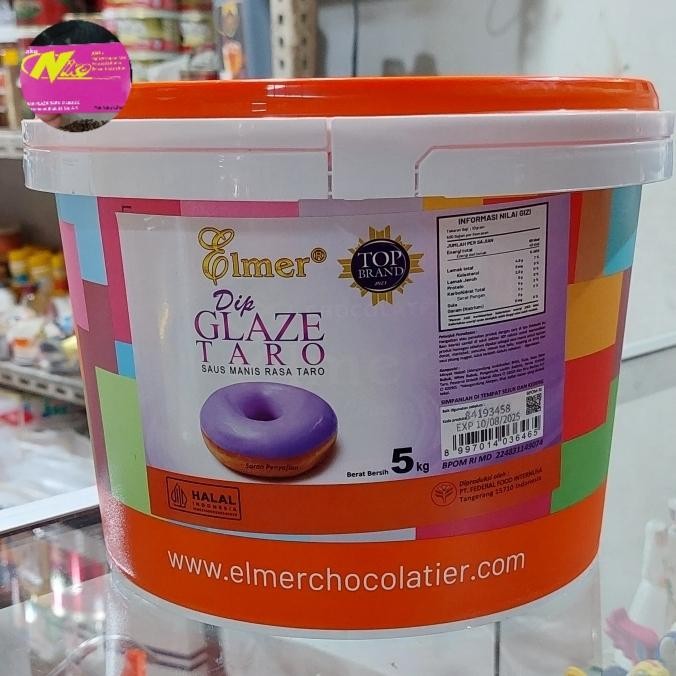 

elmer dip glaze taro 5 kg khusus grab dan gojek