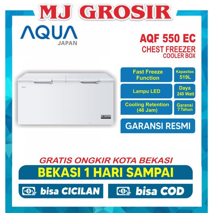 Aqua Aqf 550 R Est Freezer Box 550 L Lemari Pembeku 550 Liter