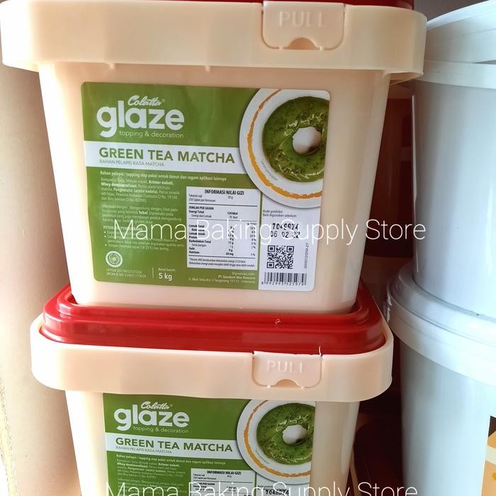 

COLATTA Glaze Glazing MATCHA Green Tea Teh Hijau Topping Donut 5 kg