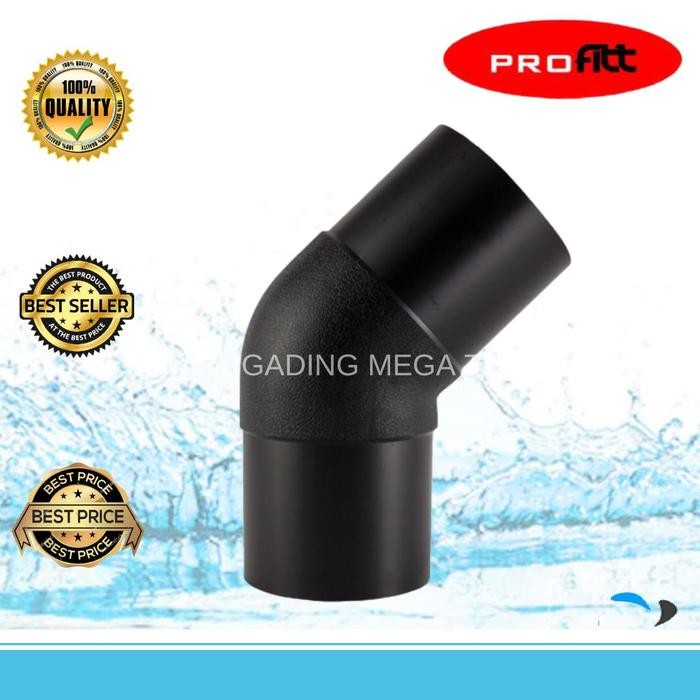 Butt Fusion Elbow 45deg Fitting HDPE 160mm