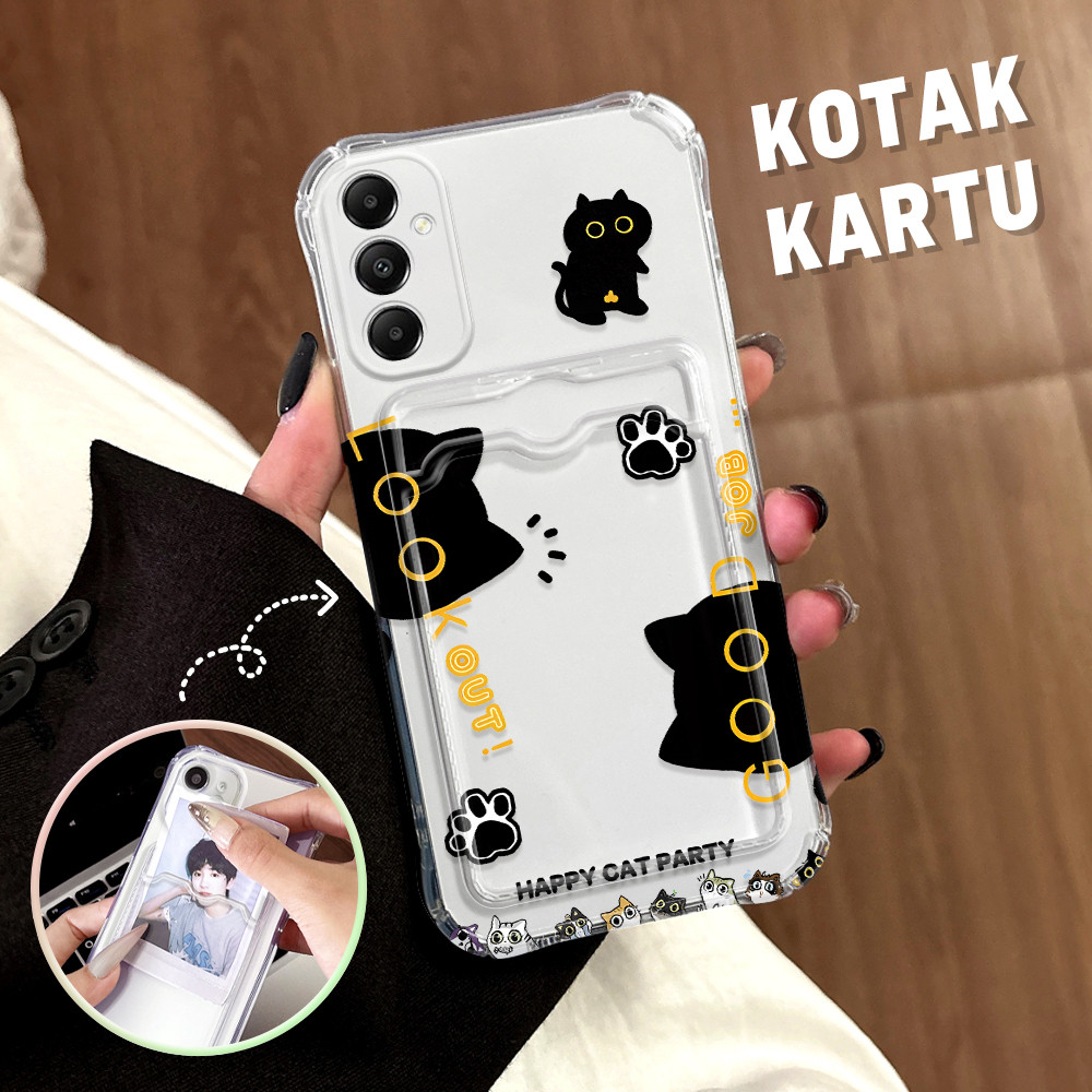 Casing Hp Untuk Compitable With Samsung Galaxy A05S Tempat Kartu Cassing Anti Jatuh Card Holder Soft