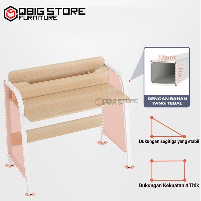 Mee Do Meja Belajar Komputer Nimalis Kerja Gang Mdf