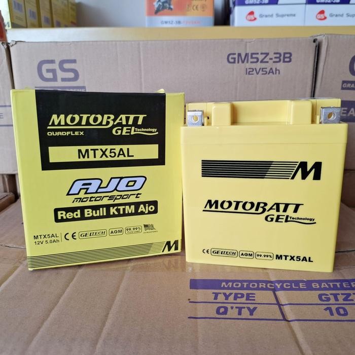 Aki Mio Sporty, Mio Smile, Mio Generasi Pertama Motobatt Mtx5Al Aki Kering Original Yamaha