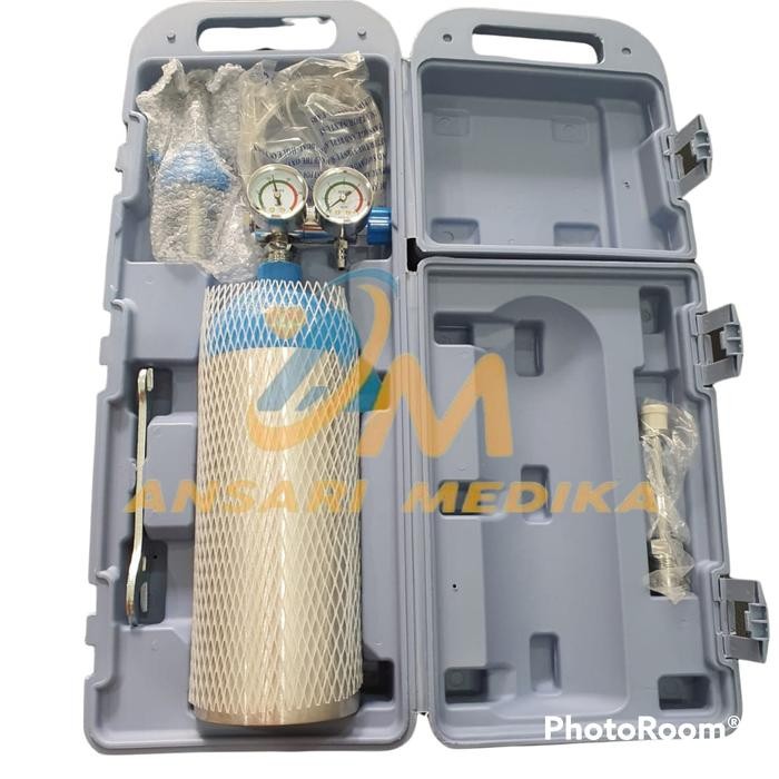 JTTOP" TABUNG OKSIGEN KOPER TABUNG PORTABLE 2LITER TABUNG TRAVELING