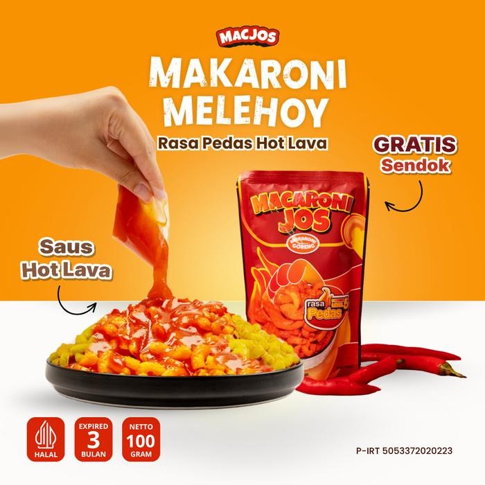 

MACJOS MAKARONI MELEHOY - ISI 100GR CEMILAN MAKARONI