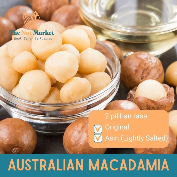 

ENAK! MACADAMIA PANGGANG (ROASTED MACADAMIA NUTS) IMPORTED, 250 GRAM
