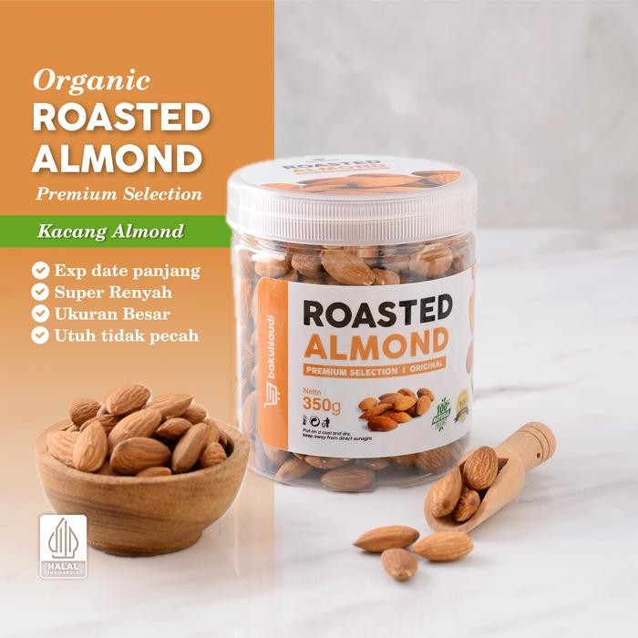 

KACANG ALMOND PANGGANG KUPAS PREMIUM ORGANIK ROASTED ALMOND ORIGINAL