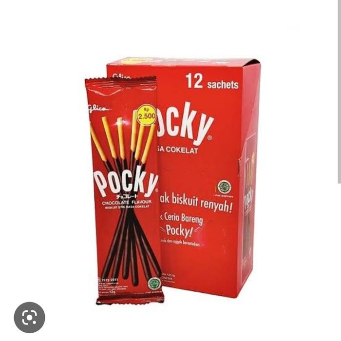 

POCKY GLICO SACHET KEMASAN BOX ISI 12 SACHET