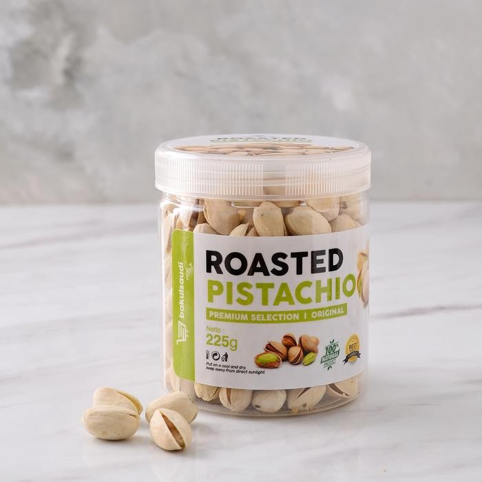 

KACANG PISTACHIO PANGGANG RENYAH PREMIUM ORIGINAL 100% PISTACHIOS ROASTED KACANG FUSTUK PISTACIO