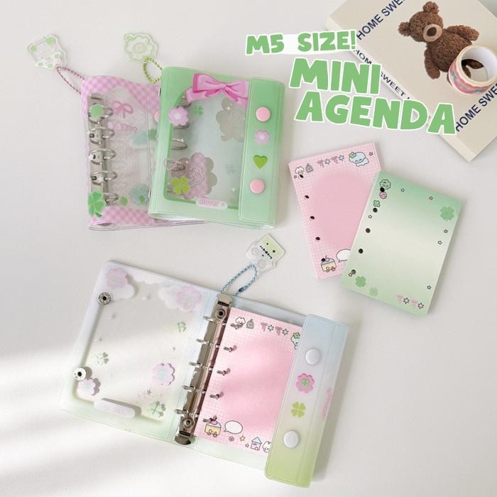 

Bibimcat - (M5 SIZE) Binder Journal Buku Agenda (SET + KERTAS) / Buku Tulis Catatan Diary Mini Lucu