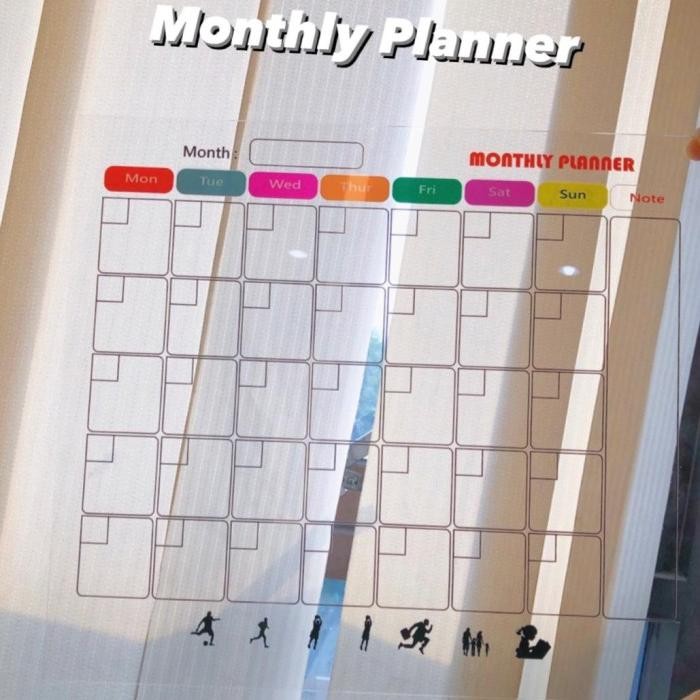 

ACRYLIC DAILY PLANNER / AKRILIK HARIAN MONTHLY WEEKLY