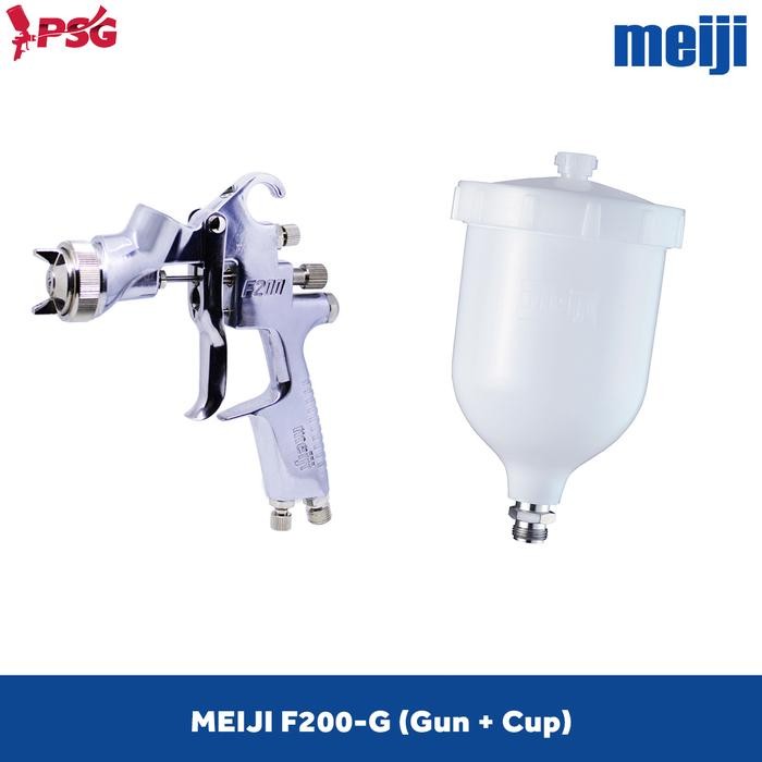 Terbaik Meiji F200 Spraygun Set Dengan Meiji 6Cp New Cup (Gun+Cup) Original