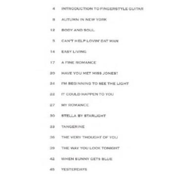 Buku Tablature Gitar Fingerpicking Jazz Standards