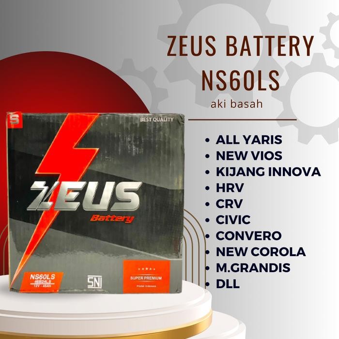 Aki Crv Mobil Ns60Ls Zeus Battery( Ns60Ls ) 45Ah Accu