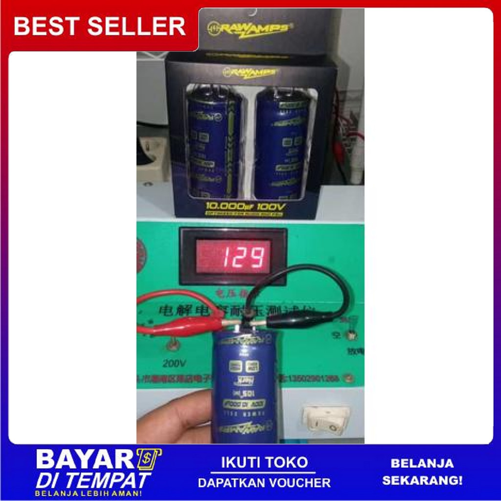 FREE ONGKIR ELCO CAPACITOR 10000UF 100V RAWAMPS ELKO KAPASITOR HERK ORIGINAL ASLI BISA COD
