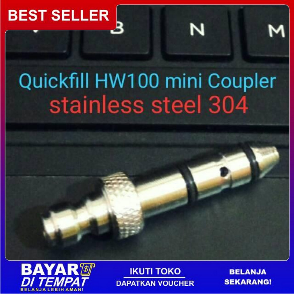 FREE ONGKIR CV MULIA QUICKFILL TABUNG HW 100 BAHAN STAINLESS STEEL BISA COD