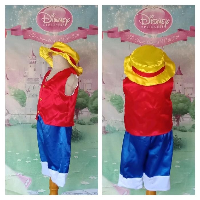 ONE PIECE MONKEY D. LUFFY COSPLAY ANIME MONKEY D. LUFFY BAJU KOSTUM ONE PIECE
