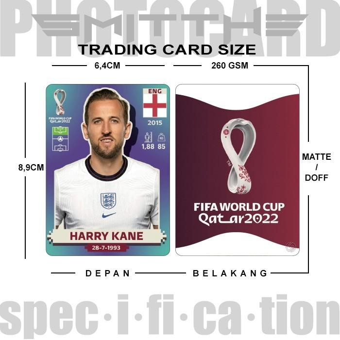 (Allthebest) Photocard Player QATAR World Cup 2022 Unofficial Photo Card Kartu