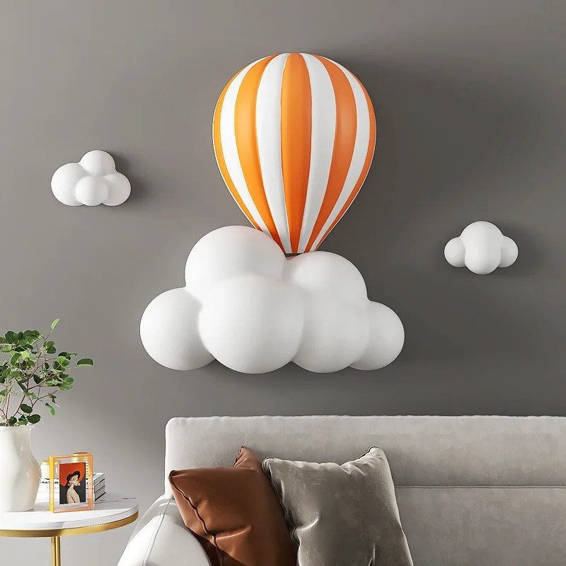 

Hot Air Balloon 3D Three-dimensional Relief Wall Decoration Living Room Sofa Background Wall