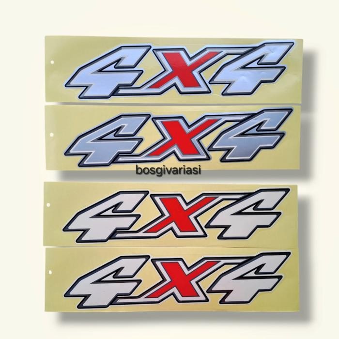 Stiker Hilux 4X4 / Stiker Toyota Hilux 4X4 / Sticker 4X4 Hilux / Stiker Hilux