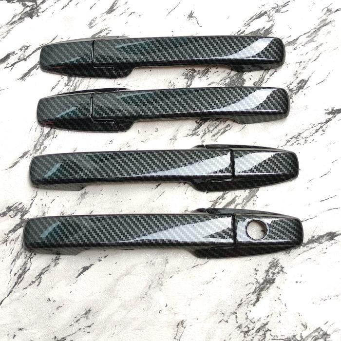 Cover Handle Pintu Mobil Honda Brio Door Handle Cover Carbon