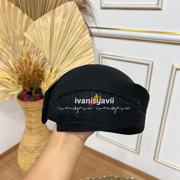 SIAPKIRIM Blangkon Solo - Hitam Polos READY STOCK