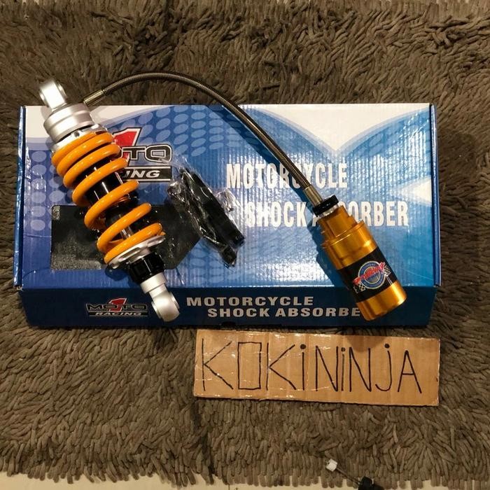 (TERLARIS) monoshock moto1 ninja rr double klik shock yellow racing shock moto 1 (TERBAIK) (TERBARU)